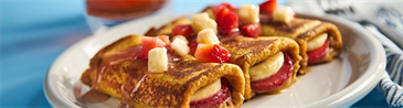 Peanut Butter French Toast Fruit Roll-Ups with Juicy Juice
