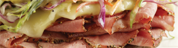 NY Deli Pastrami Sandwich with Gulden's Mustard