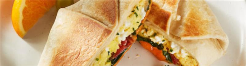 Bacon and Egg Cottage Breakfast Crunch Wrap with Breakstone's - CTown Supermarkets